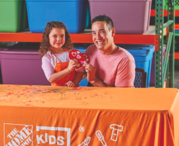 Home Depot DIY Kids Workshop - Valentine's Heart Box