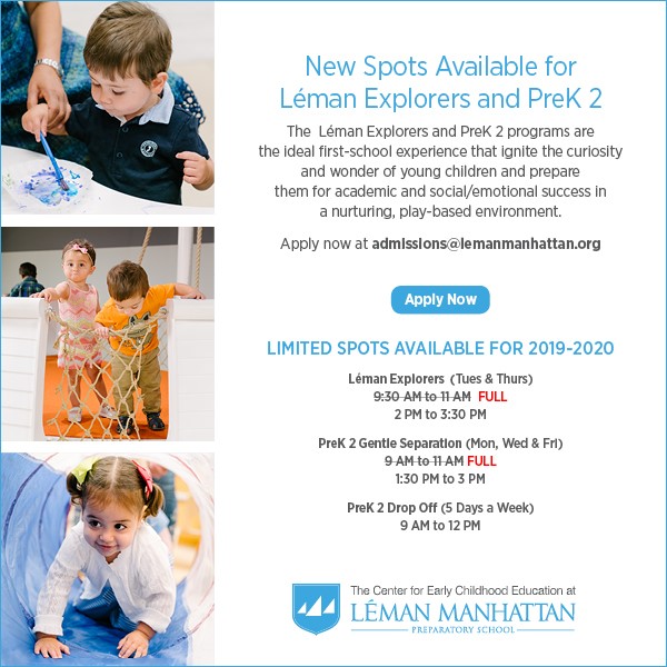 New Spots Available at the Center for Early Childhood at Léman