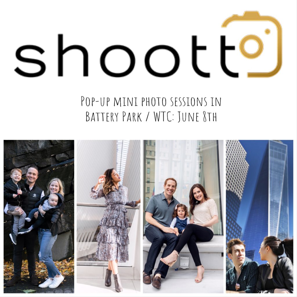 Pop-Up Mini Photo Sessions in Battery Park/WTC with Shoott Photos